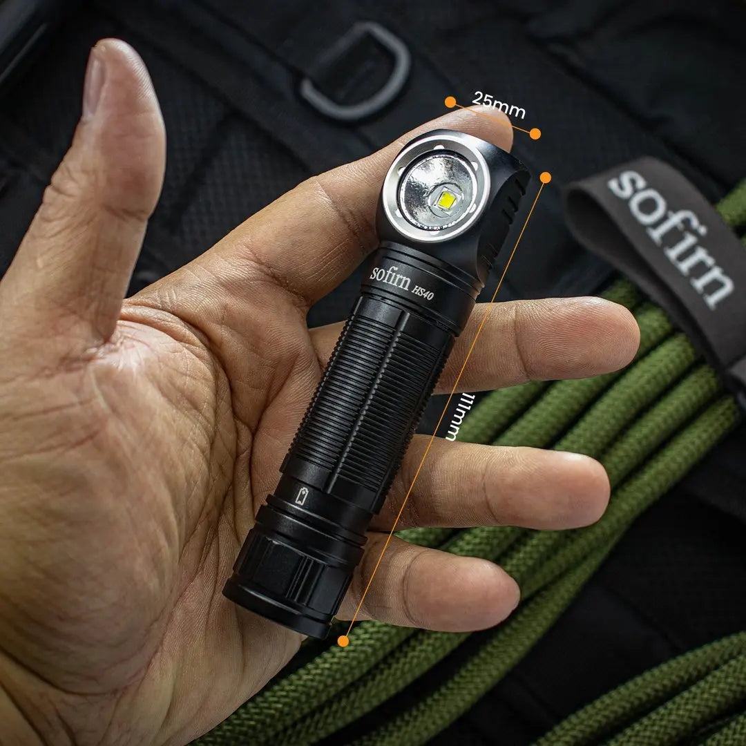 SOFIRN HS40 SST40 LED Headlamp 2000lm USB C Rechargeable 18650 Flashlight Powerful Headlight with Magnet Tail Cap