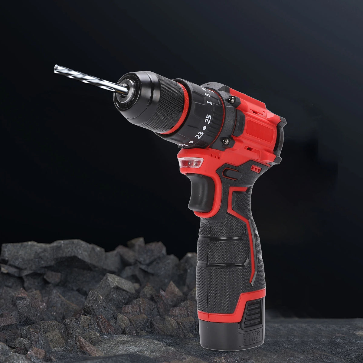 Meterk Brushless Cordless Drill Driver Kit With Three Batteries