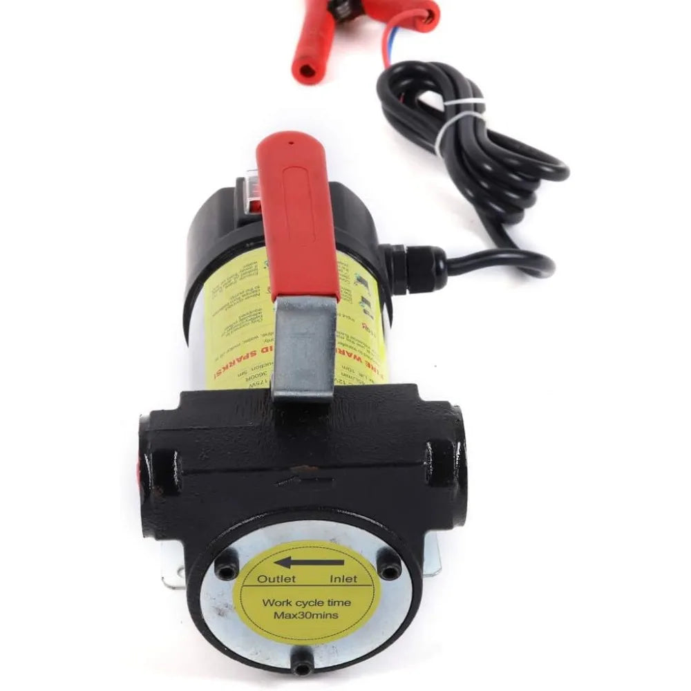 Fuel Transfer Pump, 12V DC 175W Electric Transfer Pump Self-Priming Diesel Pump for Diesel Gas Kerosene 50L/min
