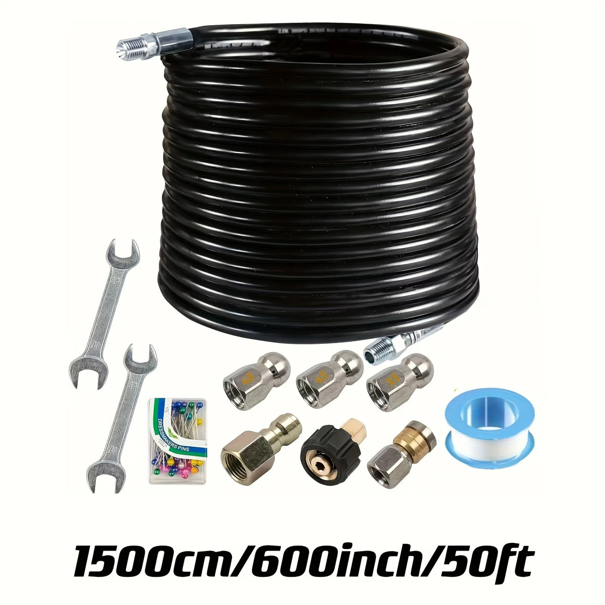 Professional Sewer Jetter Kit For Pressure Washer Drain Cleaning