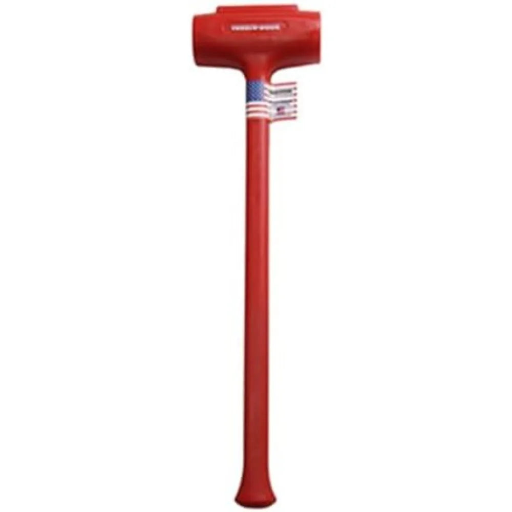 Red Polyurethane Dead Blow Hammer, 144 oz Heavy Duty Impact Tool