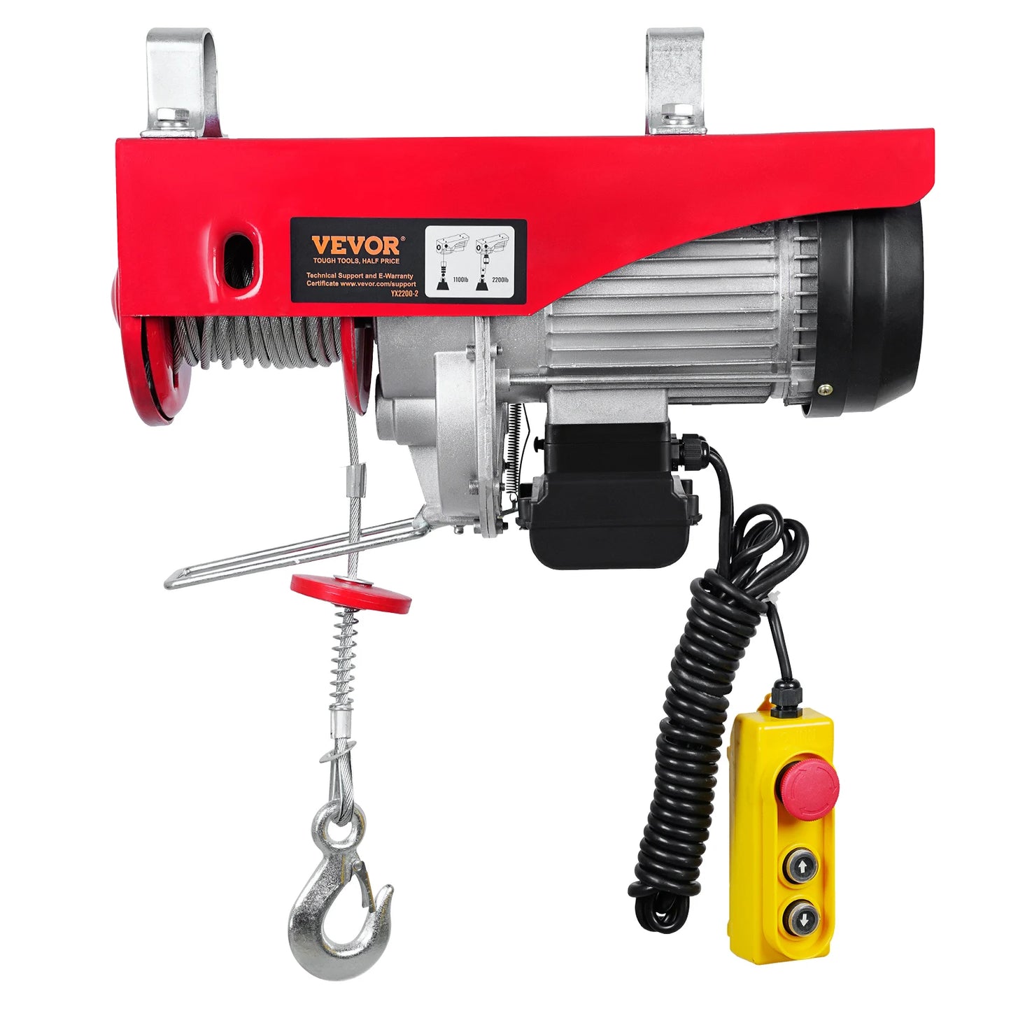 SucceBuy 400-1000kg Electric Hoist Lifting Crane Cable Hoist Winch for Boat Car Garage Elevator with Wired Remote Control Lifter