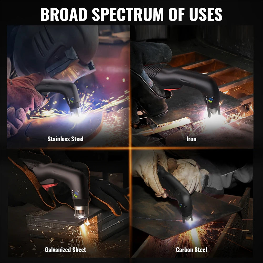 HITBOX 45A Non-HF Non Touch Plasma Cutter 2T/4T IGBT Welding Machine for Home DIY Workshops Smart LED Display ARC Plasma Cutting