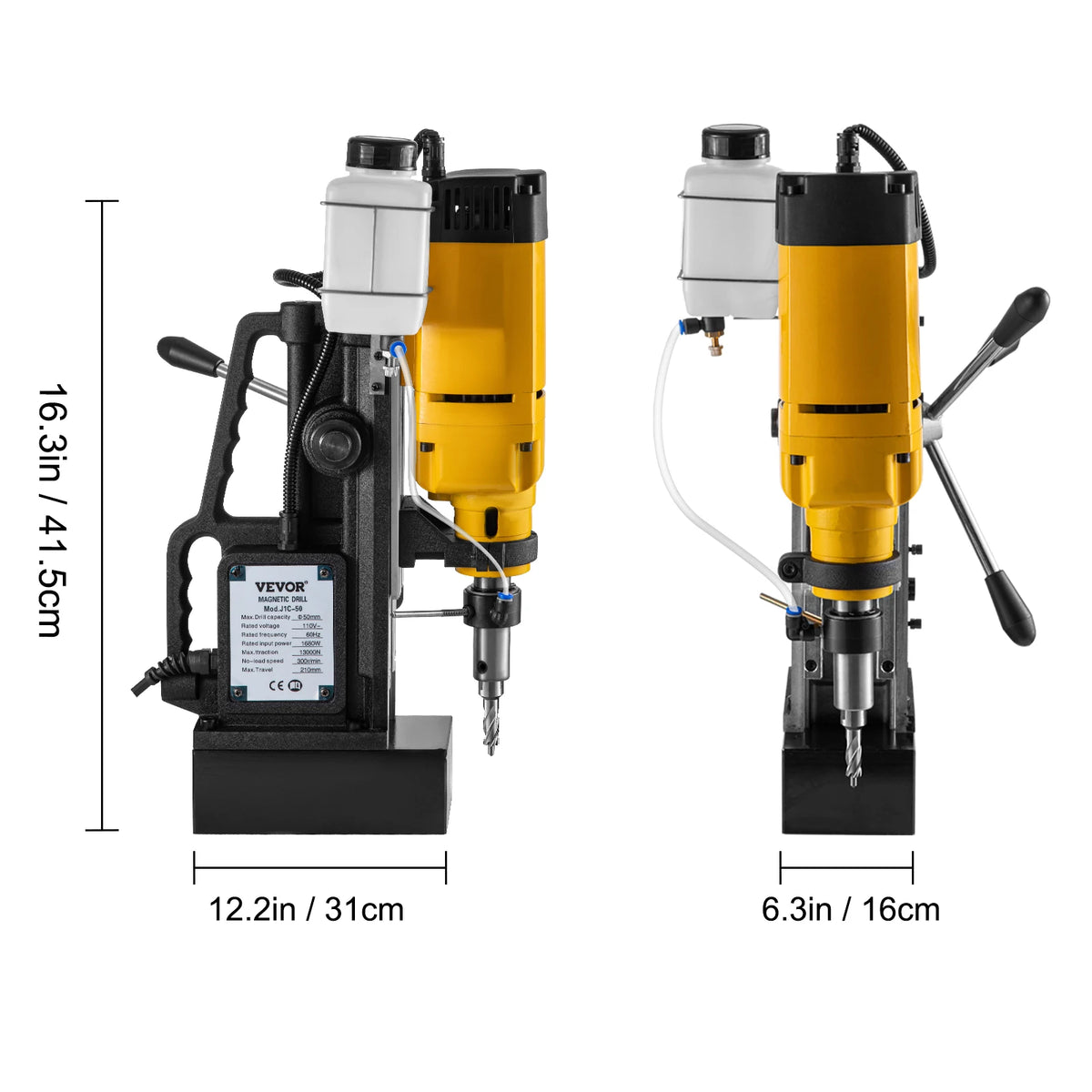 Succebuy Magnetic Drill Press Bench Drilling Machine 750W 1680W