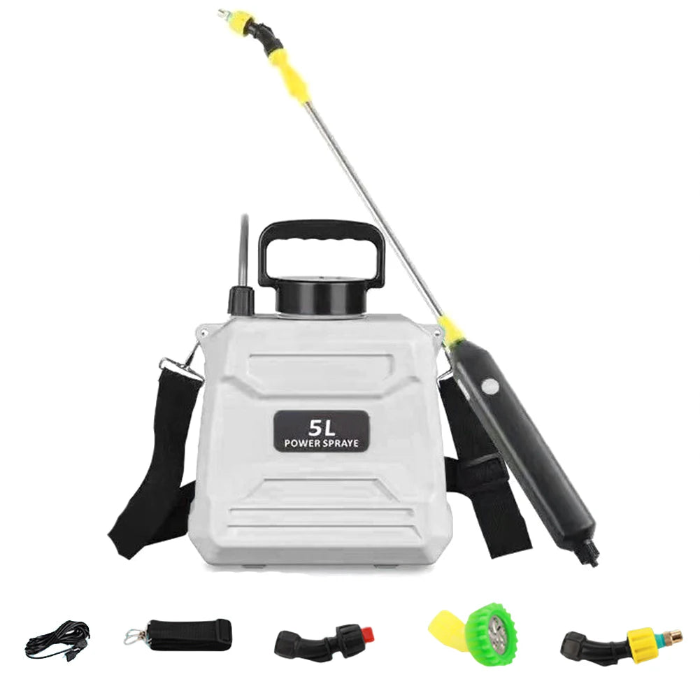 5L Shoulder Pesticide Sprayer Automatic Sprayer Bottle Multi-Function Garden Water Sprayer Lawn Sprinkler for Lawn Garden Weed