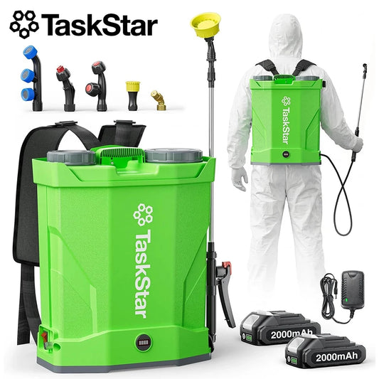 TaskStar Electric Knapsack Sprayer Fit Makita 18V Battery High Pressure Cordless Backpack Sprayer For Farm Pesticide Weed Killer