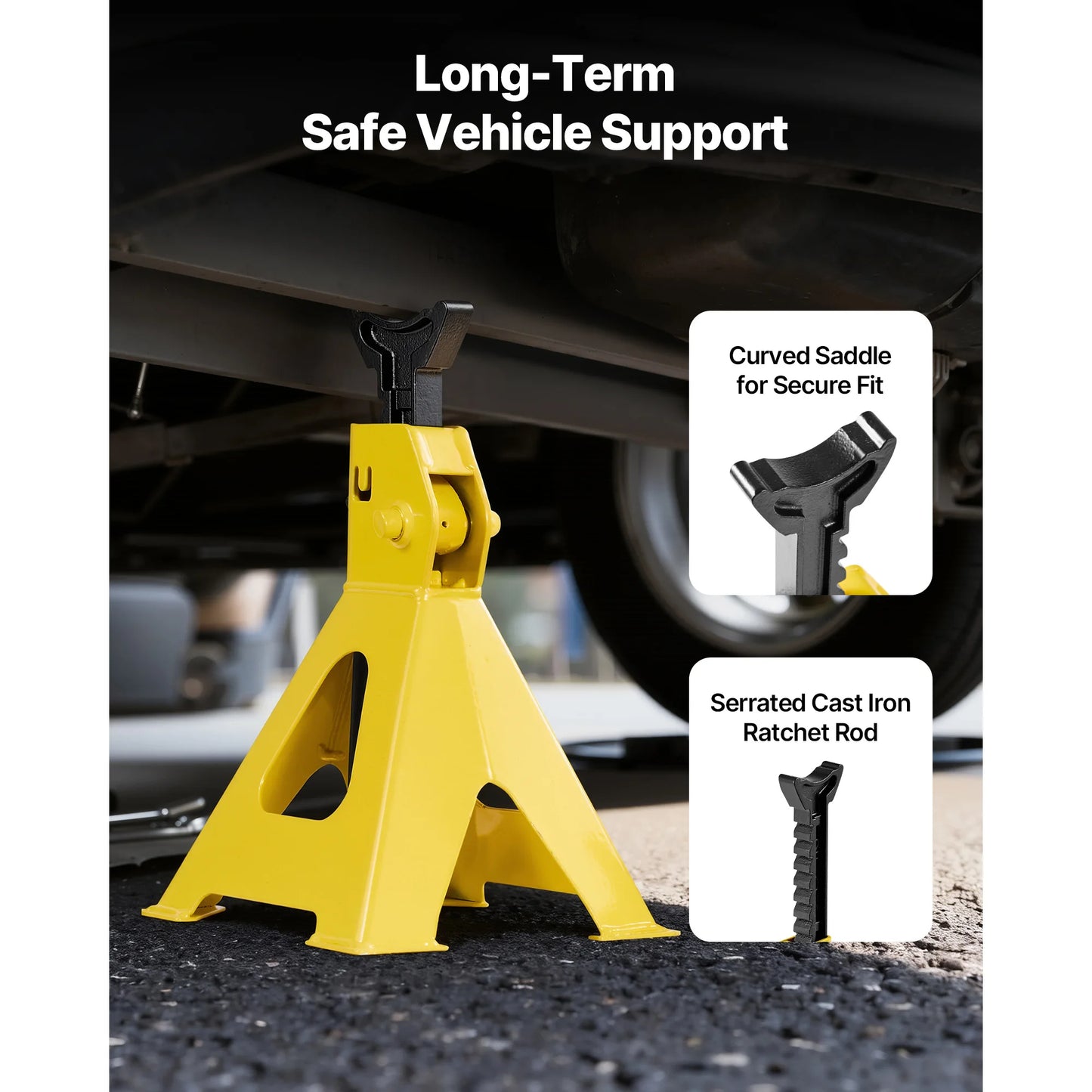 SucceBuy Low Profile Floor Jack Steel Racing Floor Jack with Stands Single Piston Quick Lift Pump Hydraulic Trolley Car Lift