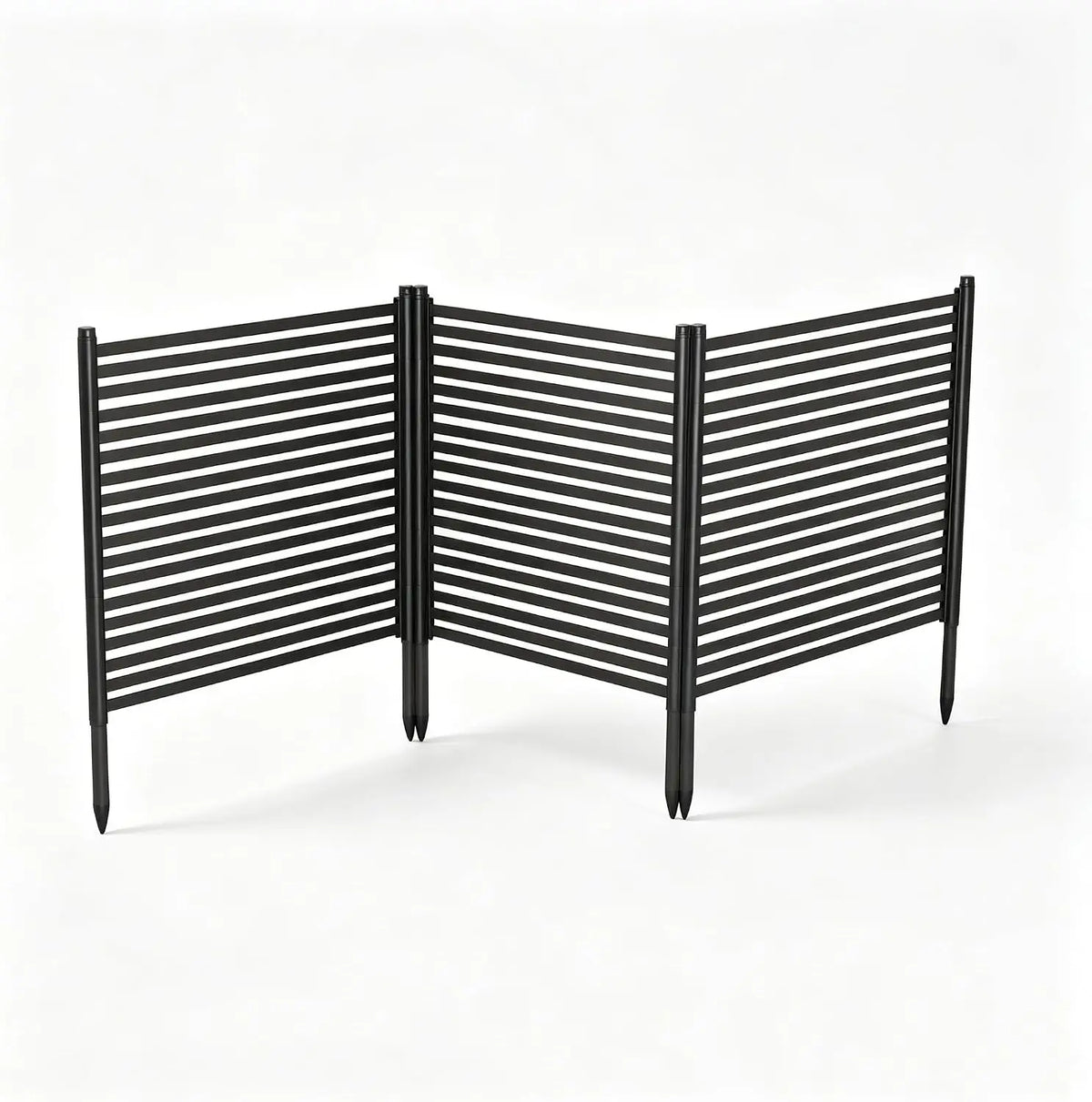 Expandable Powder Coated Metal Garden Fence for Outdoor Privacy