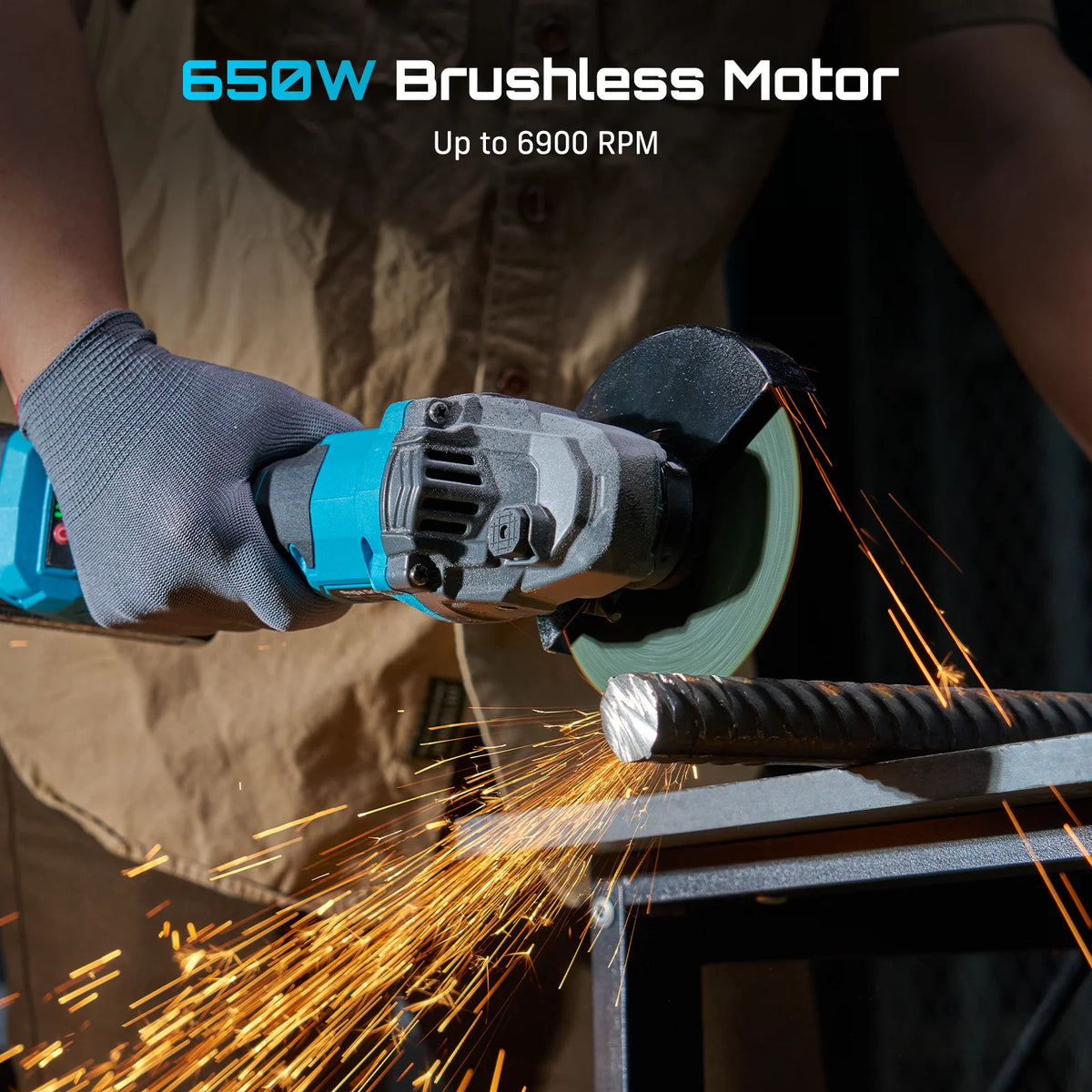 Seesii Cordless Hammer Drill Impact Wrench Grinder Combo Kit