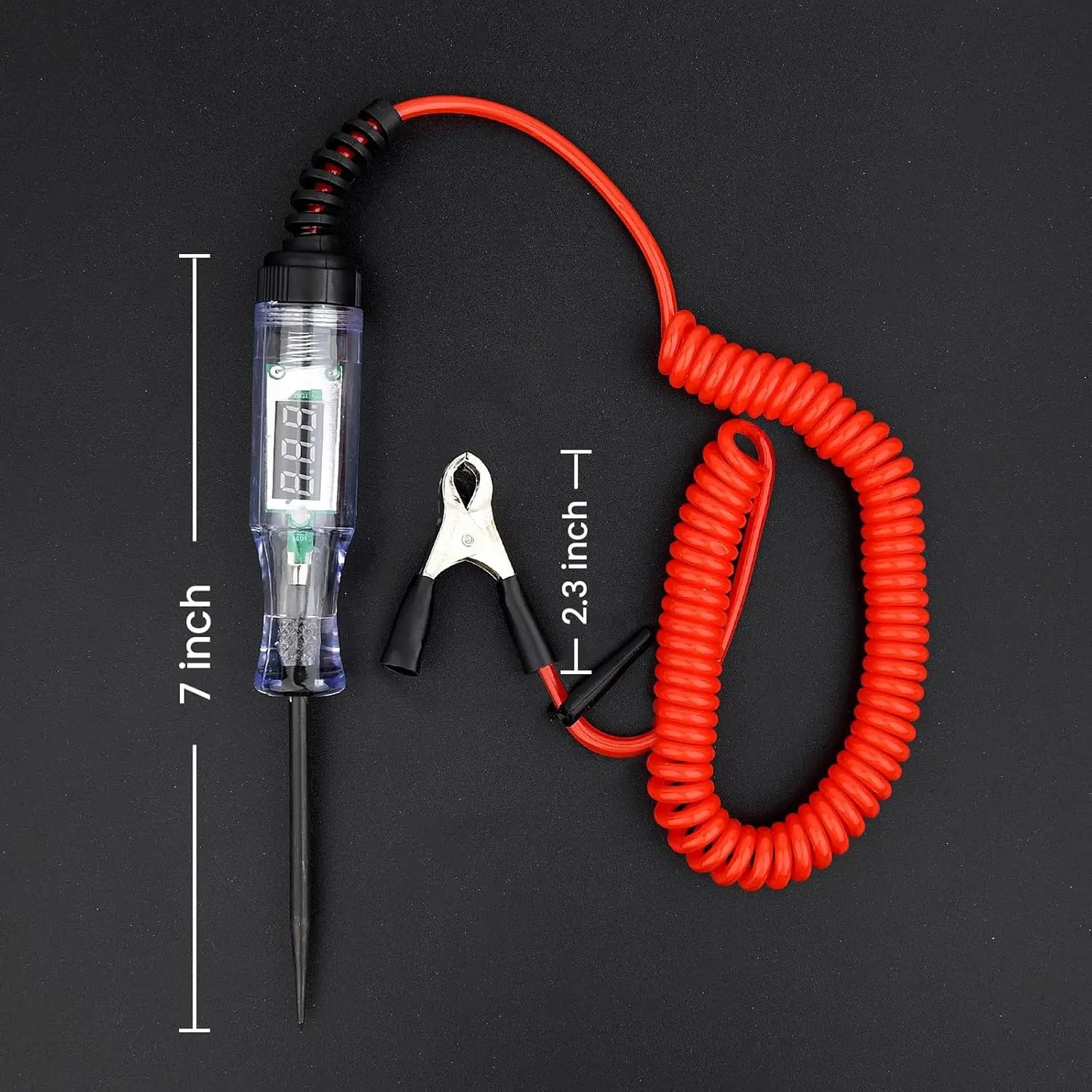 5-90V Digital LED Circuit Tester with Voltage Display for Car/RV/Vehicles, Bidirectional Automotive Electrical Tester
