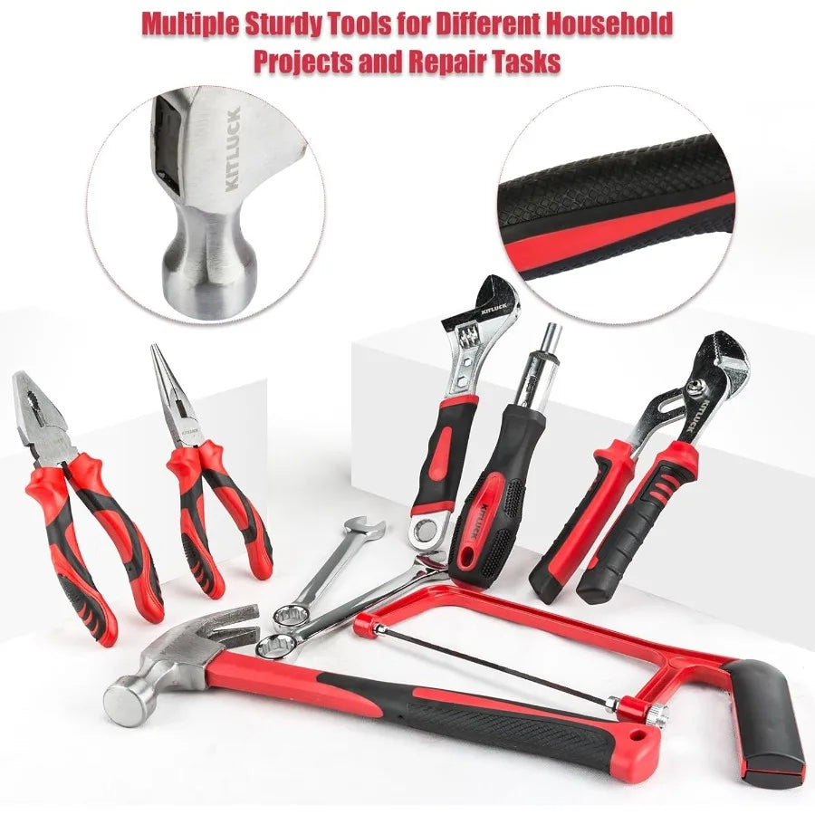 228-piece Home Tool Kit Household Hand Repair Tool Set for men Portable Tool box Set with Tools Screwdriver Wrench Plie