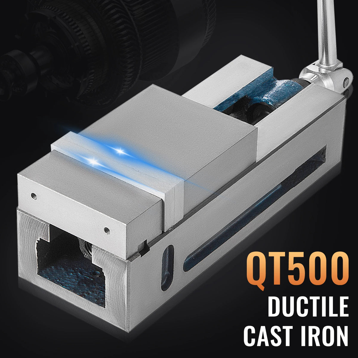 SucceBuy Milling Machine Bench Vise With 19KN Clamping Force
