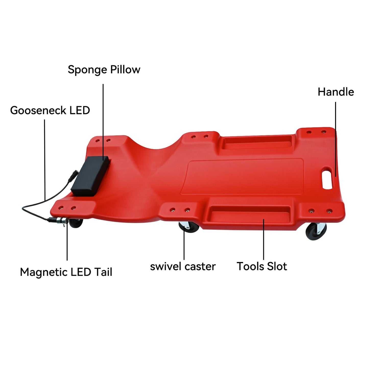 40" L x 19''W Automotive Creeper for Garage Crawler Board Low Profile Car Repair