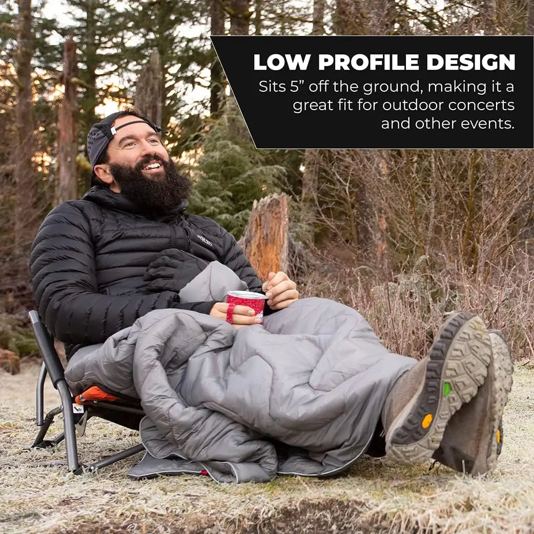 Folding camp chair ideal for camping beach picnics barbecues and outdoor sporting events includes carry bag