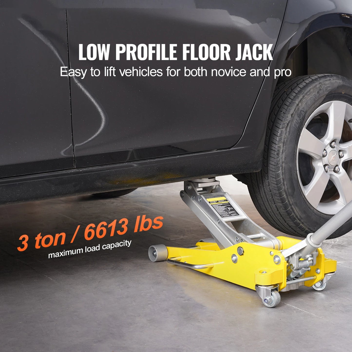 SucceBuy 3T/2T Floor Jack Aluminum Hydraulic Racing Jack Hydraulic Car Jack with Dual Piston Quick Lift Pump for Auto Repaire