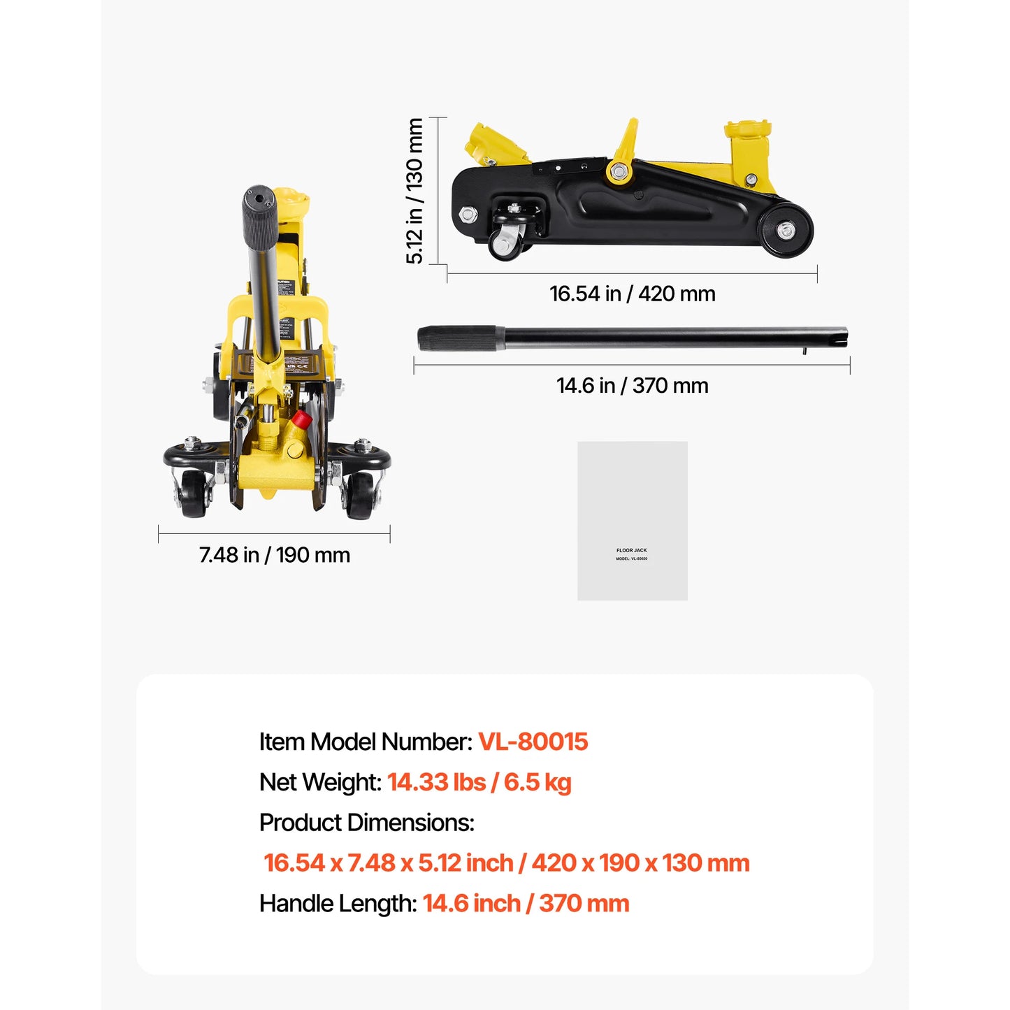 SucceBuy Low Profile Floor Jack Steel Racing Floor Jack with Stands Single Piston Quick Lift Pump Hydraulic Trolley Car Lift