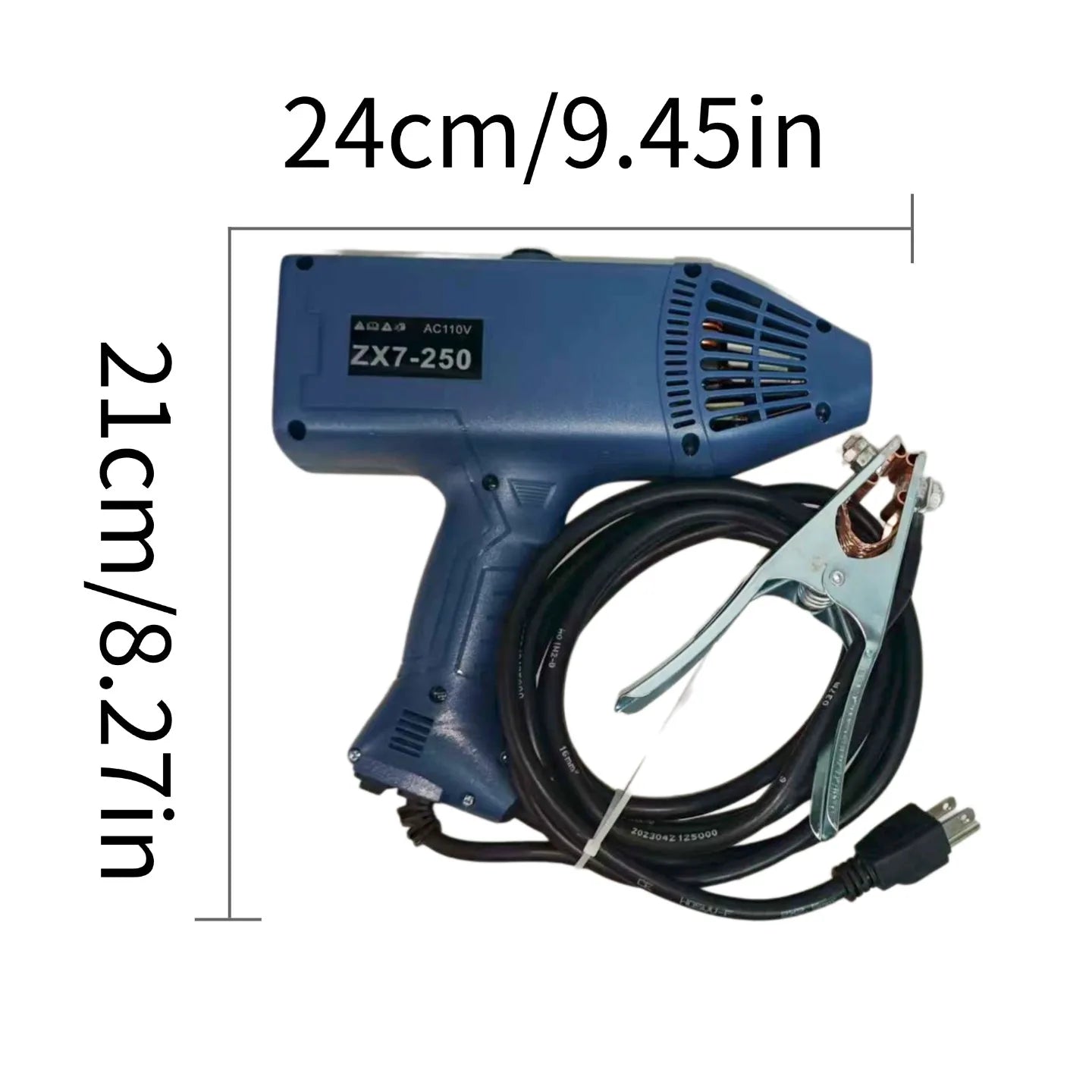 ZX7-250 Handheld Welding Machine 110V US Plug Full Set Accessories Portable One-Hand Operation