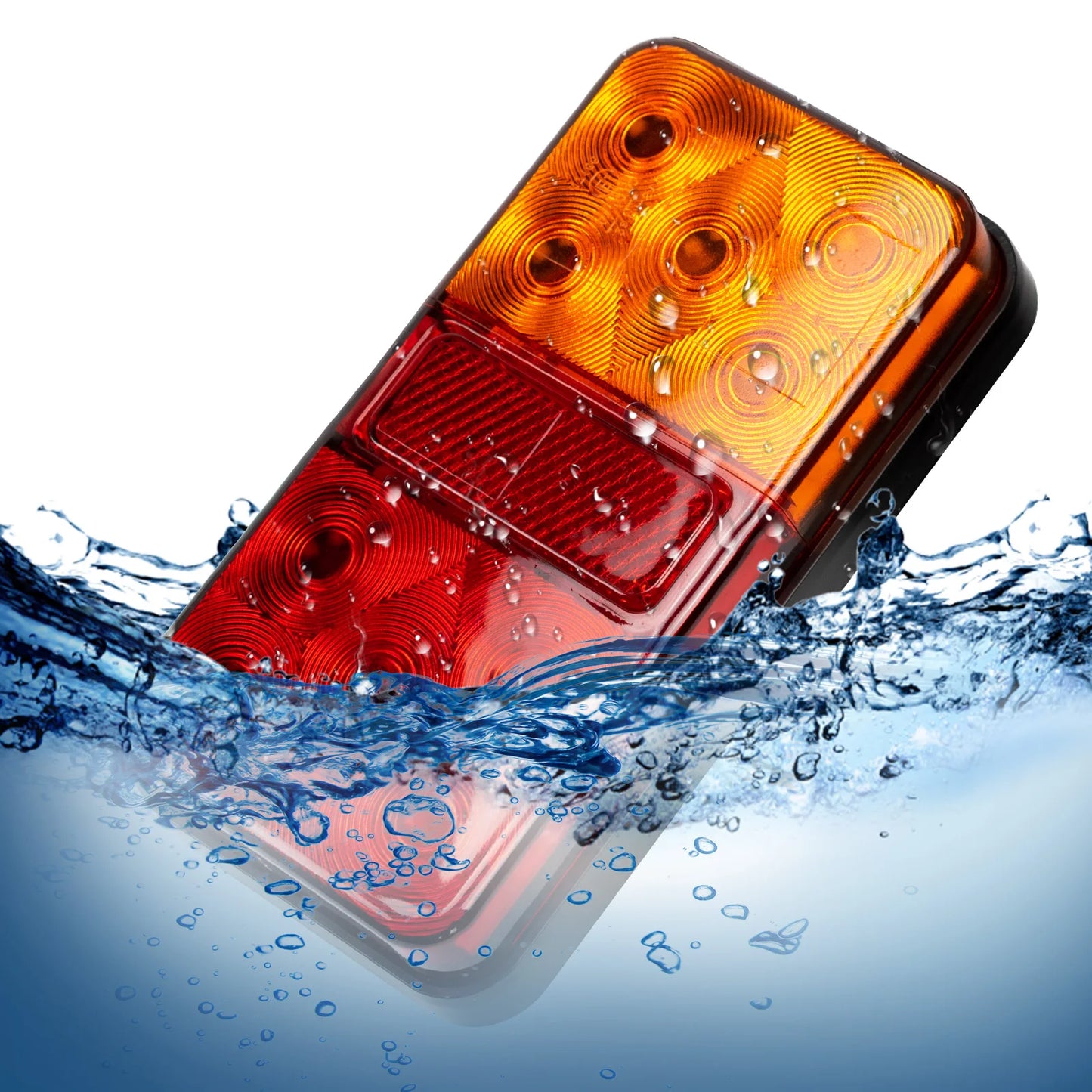 XUKEY DualPack 10 LED Trailer Tail Lights DC12V 24V