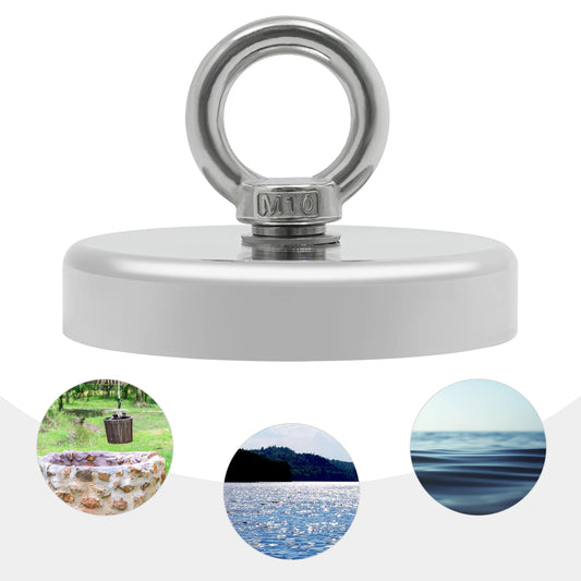 300kg/661 Lbs Fishing Magnet, Heavy Duty Magnet, Powerful Fishing Magnet for Lake, River, And Beach Exploration. ﻿