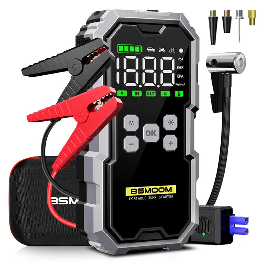 BIUBLE 7000A Car Jump Starter With Air Compressor LED Flashlight