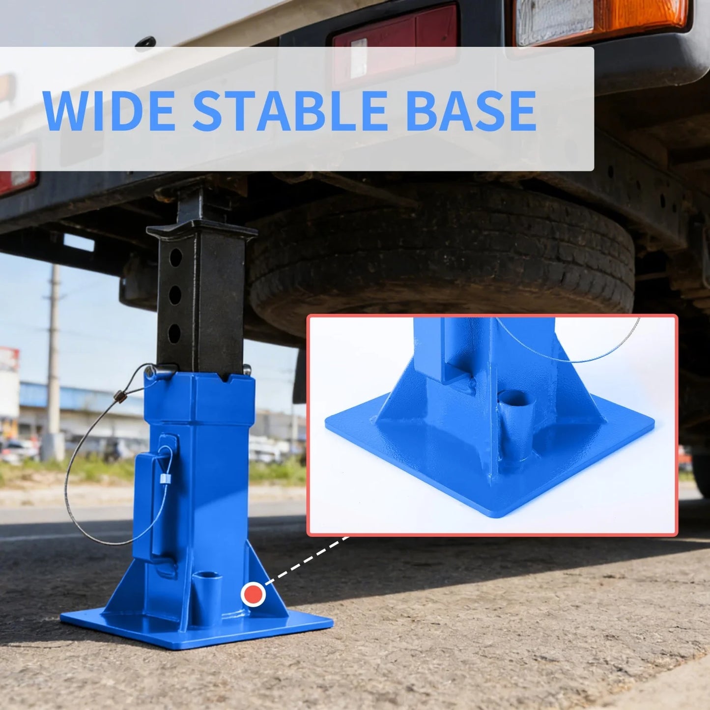 2Pcs 12 Ton /22 Ton Pin Type Car Jack Stands, Heavy Duty Pin-Style Supports with Quick-Release Locking for Trucks, RVs & SUVs