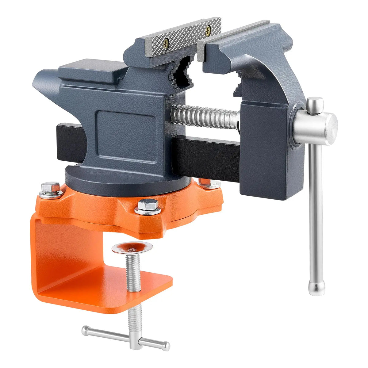 SucceBuy Swivel Bench Vise for Woodworking and Metalworking