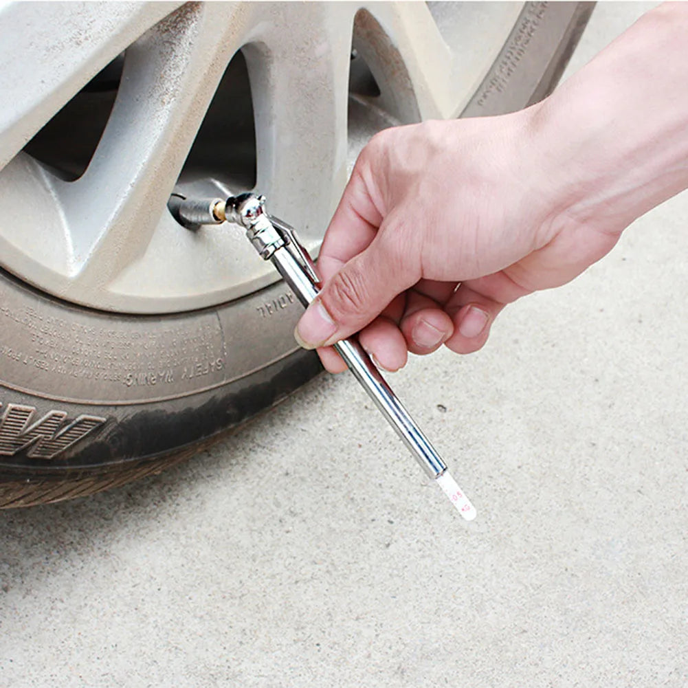 Stainless Steel Pen Shaped Car Tire Pressure Gauge