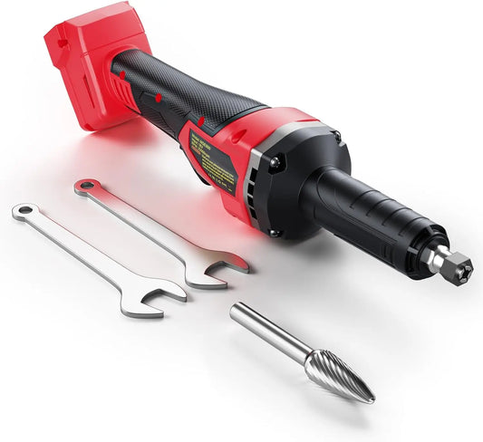 Cordless 1/4-inch Die Grinder with 25000RPM Brushless Motor, Compatible with Milwaukee 18V Battery (Battery Not Included)