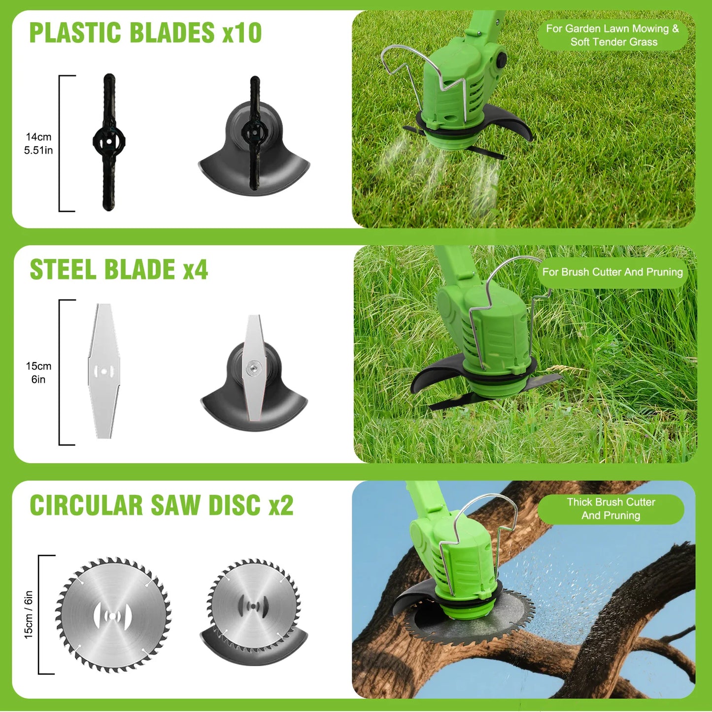 HG0248 21V Cordless Lawn Trimmer Mower With 2 LiIon Batteries