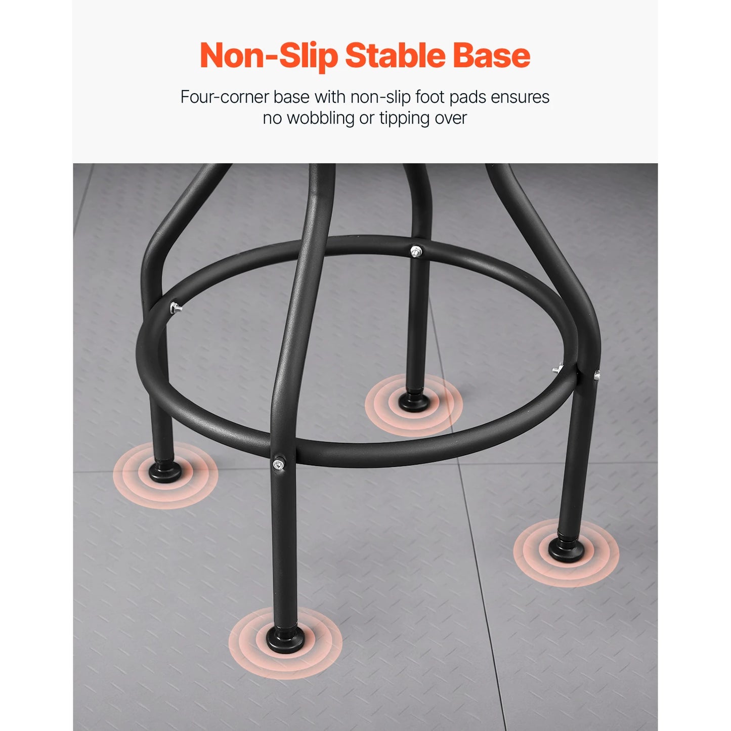 SucceBuy Shop Stool with Backrest Pneumatic Garage Seat/Work Stool Adjustable Height Roller Creeper Seat for Garage&Auto Repair