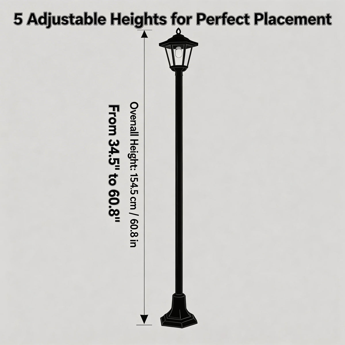 Waterproof Solar Post Lights Dusk To Dawn LED Landscape Lighting