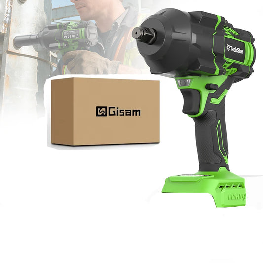 TaskStar 2000N.m Brushless Impact Wrench 1/2''Cordless electric Wrench  Car Tires Repair Power Tools For Makita 18V Battery pin