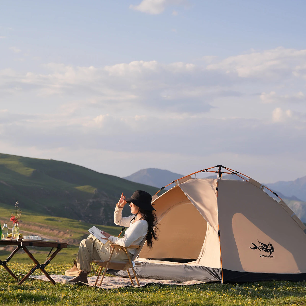 Pakicetus Family Camping Tent Windproof Waterproof Quick Setup Shelter