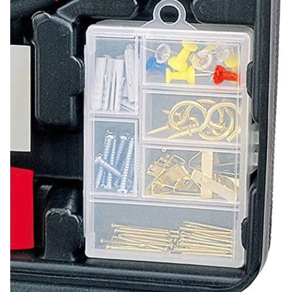 Apollo Tools 135 Piece Household Tool Set with Pivoting Dual-Angle 3.6 Volt Lithium-Ion Cordless Screwdriver Most-Needed Tool