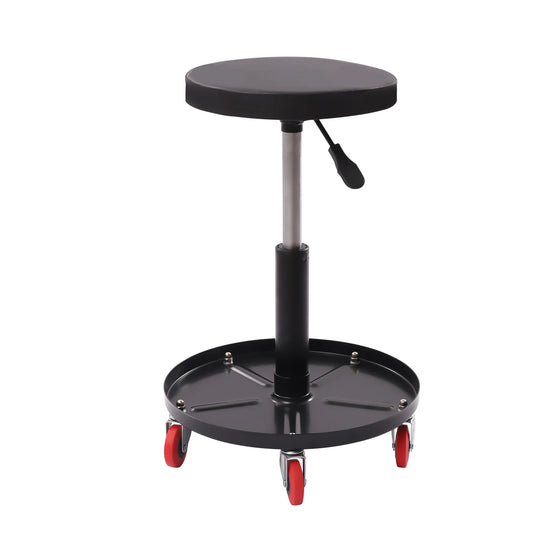 Mechanic Stool 300 LBS Rolling Pneumatic Creeper Garage/Shop Seat Padded Rolling Workshop Stool for Garage Auto Repair