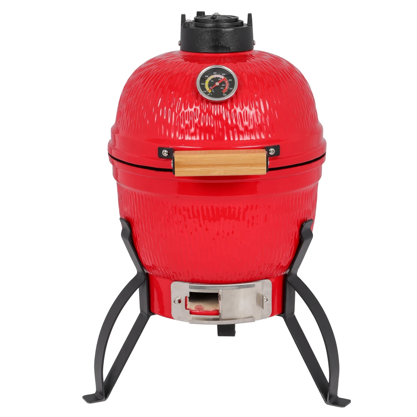 Round Charcoal Grill Ceramic Asador Kamado Charcoal Grills 13 Inch Orange Kitchen Smoker Barbecue Outdoor BBQ