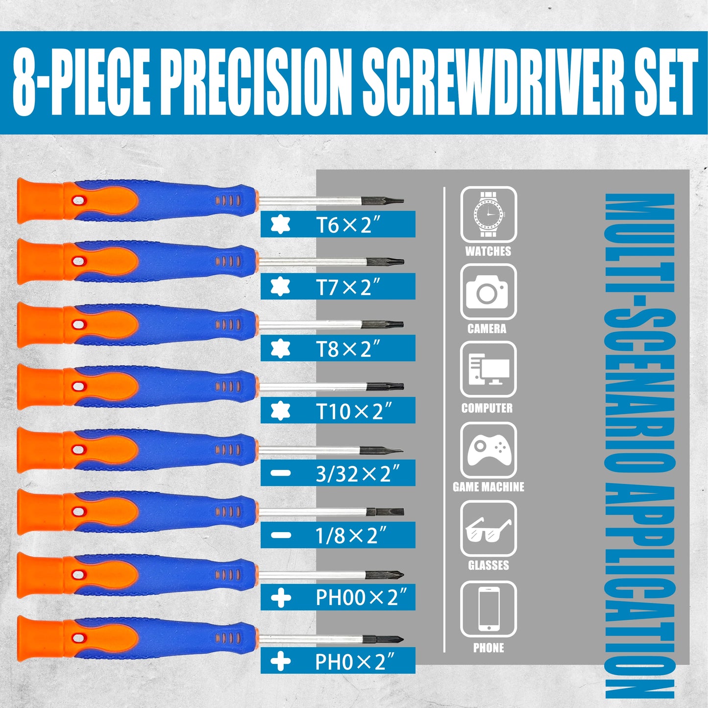 Professional 118 Piece Screwdriver Kit Magnetic Bits Hex Nut Drivers with Holder for Tech Repair Tools