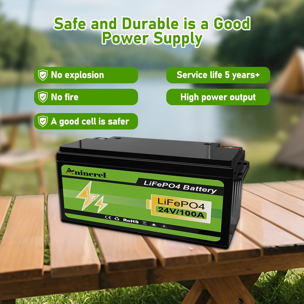 Aninerel LiFePO4 Battery And Hybrid Solar Inverter System