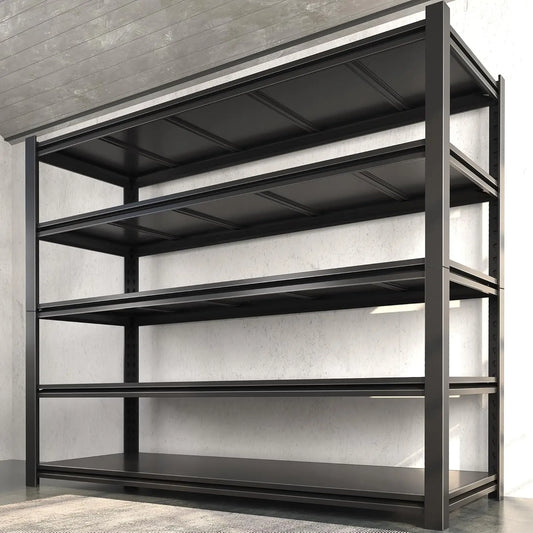 Garage Shelving Heavy Duty Metal Shelves 60" W Storage Shelves Adjustable 5 Tier Metal Shelves for Garage, Customized