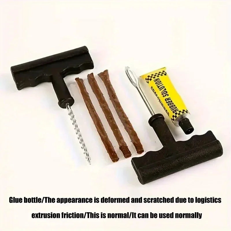 Tire repair magic. Quick tire repairCar tire repair tool, motorcycle tubeless wheel tire repair kit, puncture plug, garage tool