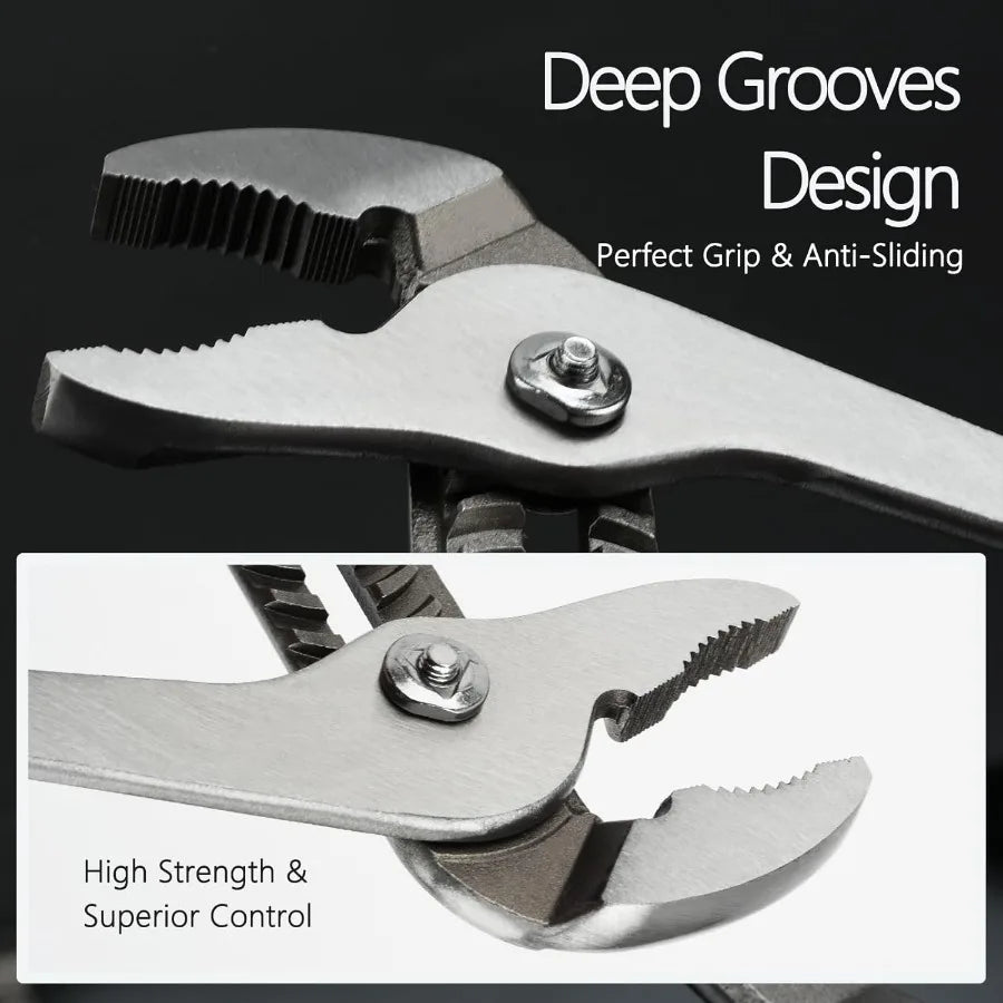 Adjustable Groove Joint Pliers Set for Plumbing and Home Repairs