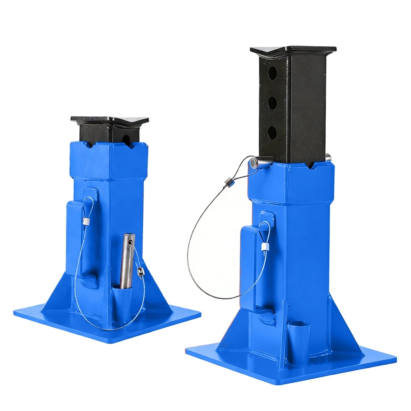 2Pcs 12 Ton /22 Ton Pin Type Car Jack Stands, Heavy Duty Pin-Style Supports with Quick-Release Locking for Trucks, RVs & SUVs