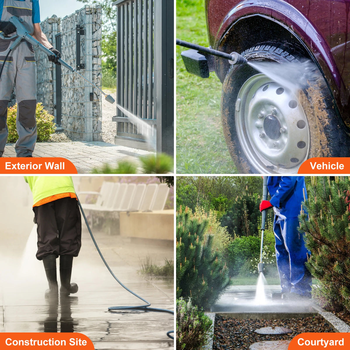 SucceBuy Horizontal Triplex Pressure Washer Pump Compatible With Simpson