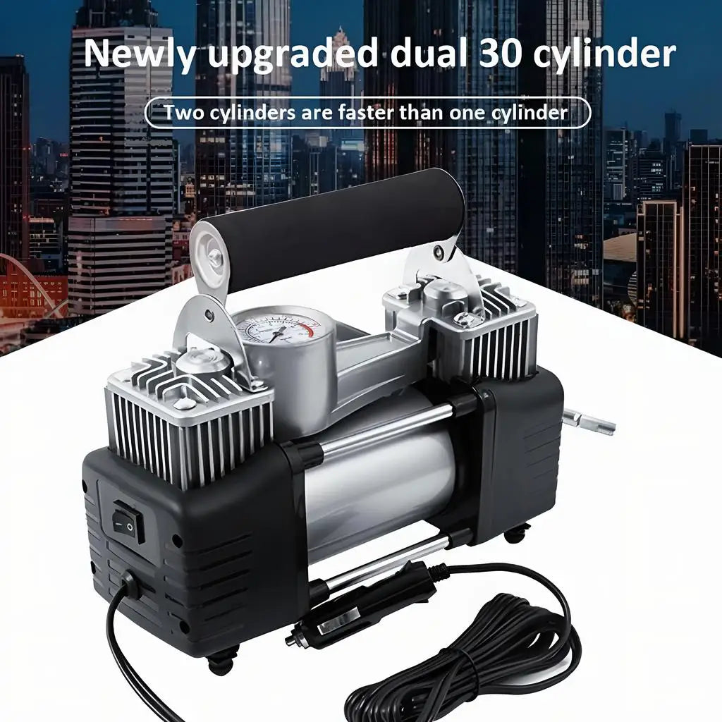 12V Heavy Duty 150PSI Portable Air Compressor Car Tire Inflator Electric Pump Auto For Car Motorcycle Bicycle Balls