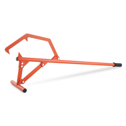 SucceBuy Timberjack 46.5 in Heavy Duty Steel Log Roller with Adjustable Cant Hook Logging Tools for Logs Ups to 25" Dia Logs