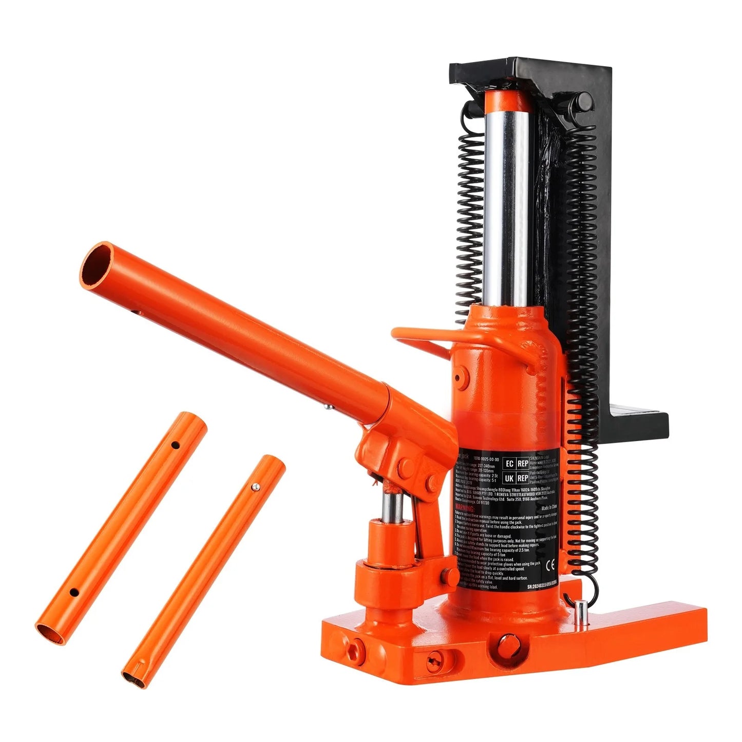 SucceBuy Hydraulic Toe Jack 2.5 Ton On Toe Toe Jack Lift 5 Ton Top Lift Capacity Machine Jack 0.8-5.3 in Toe Height 8.9-13.4 Top