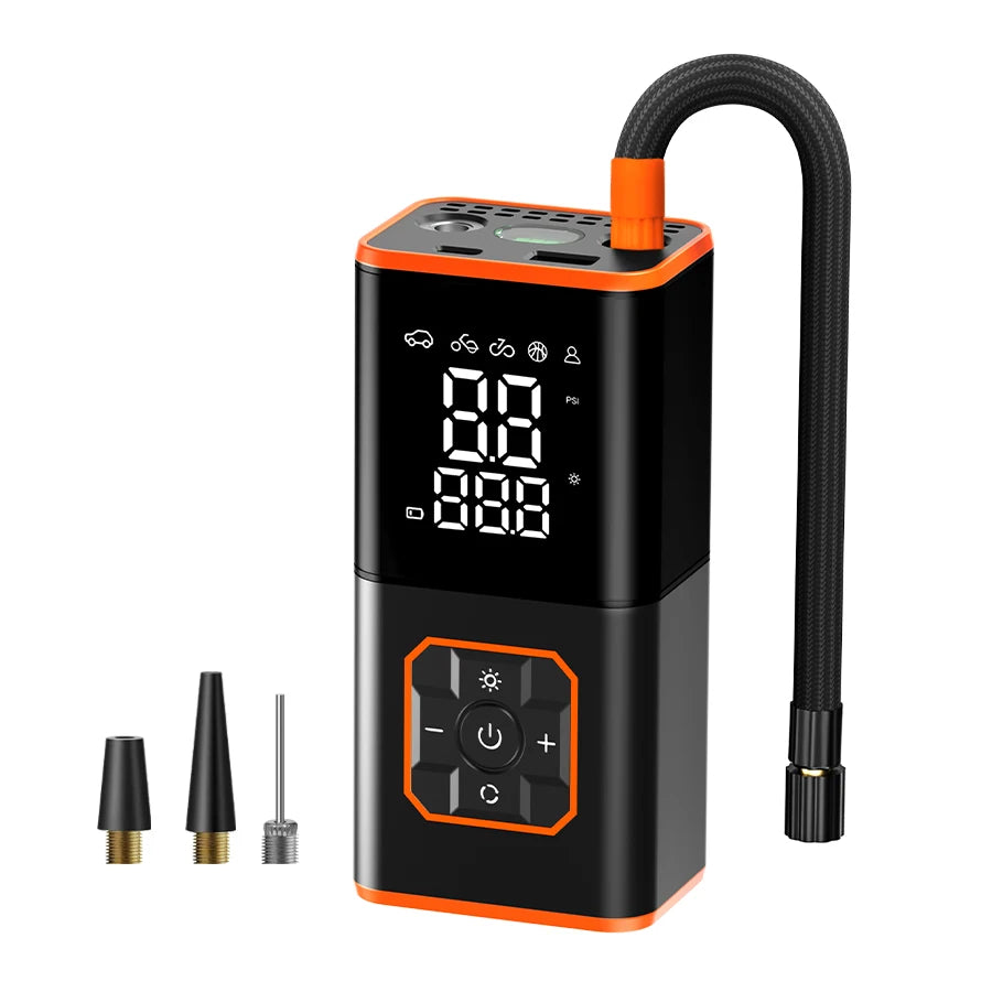 BELIBUY Portable Air Compressor 150 PSI Tyre Inflator Dual Cylinder