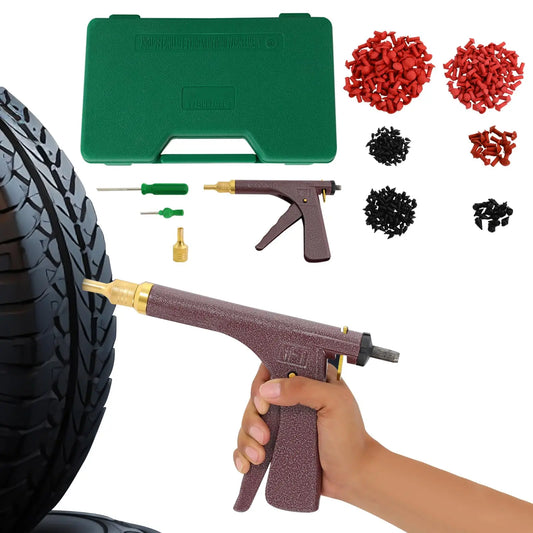 Tire Repair Kit with 85 Mushroom Plugs, Tubeless Tire Puncture Repair Kit Universal Tire Repair Tools for Tire Punctures and Flat Tires