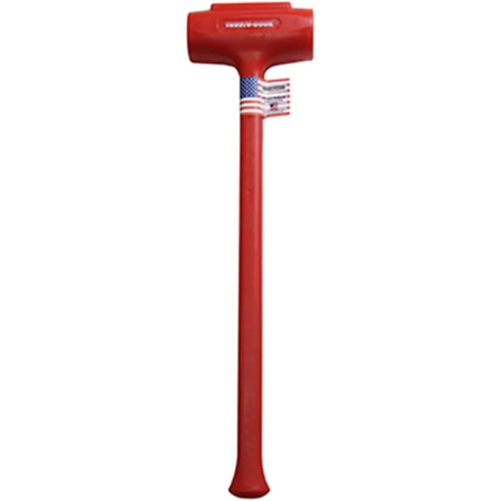 Red Polyurethane Dead Blow Hammer, 144 oz Heavy Duty Impact Tool