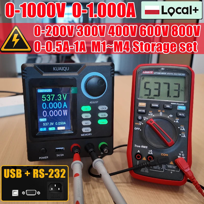 KUAIQU Programmable DC Switching Power Supply for Electronics Testing